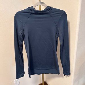 Navy Blue Fitted Under Armour Sweatshirt w/ Hood